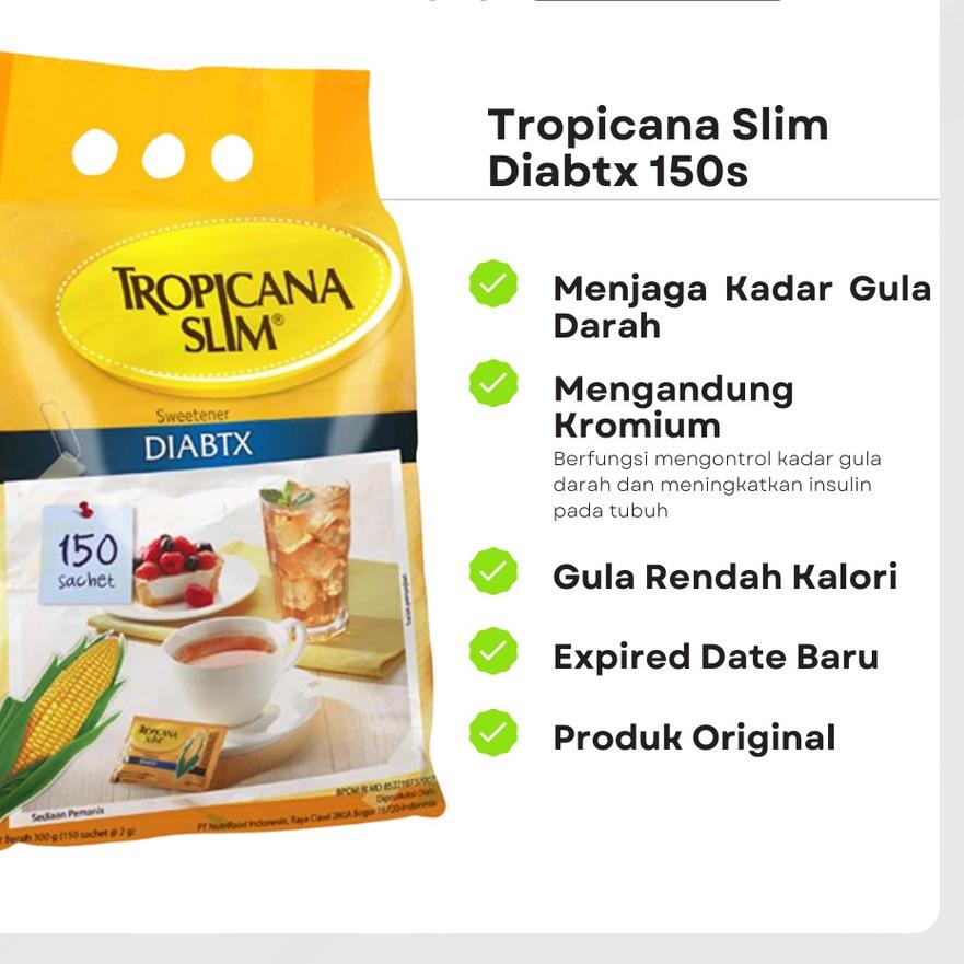 

☁ TROPICANA SLIM DIABTX Diabet isi 150 SACHET ➽