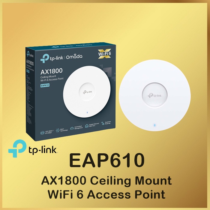 TP-Link EAP610 AX1800 WiFi 6 Gigabit Wireless Access Point EAP 610