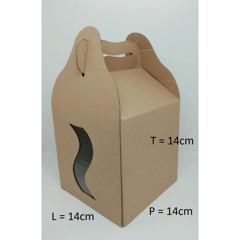 

5pcs GABLE BOX MIKA 14X14X14 CM E-FLUTE