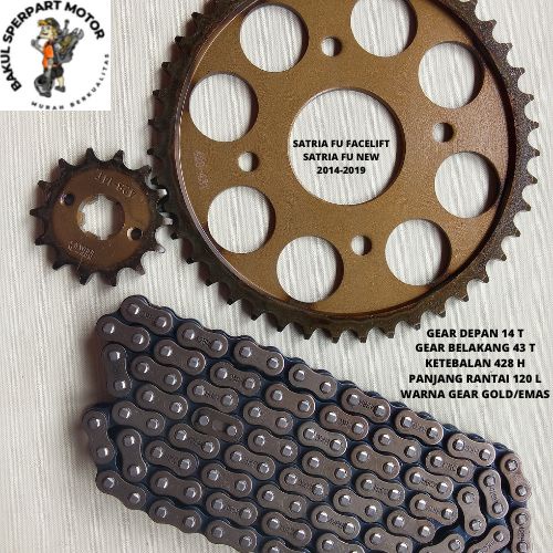 Gear Gir set paket satria Fu facelift Satria Fu150 new satria Fu 150 facelift Gear Gir Ger rantai ro