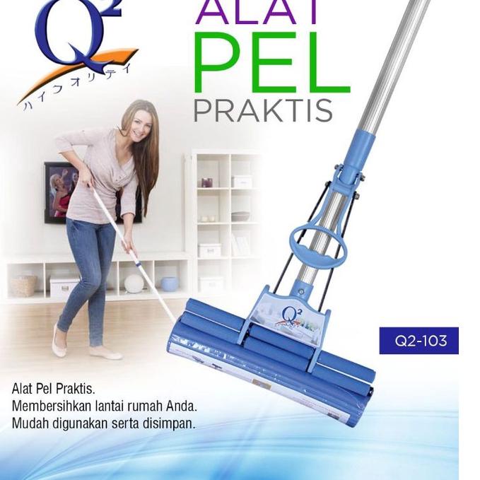 ☀ Alat Pel Lantai praktis Q2 Model Sodok - Pel Lantai Busa seperti kanebo Keras ✯