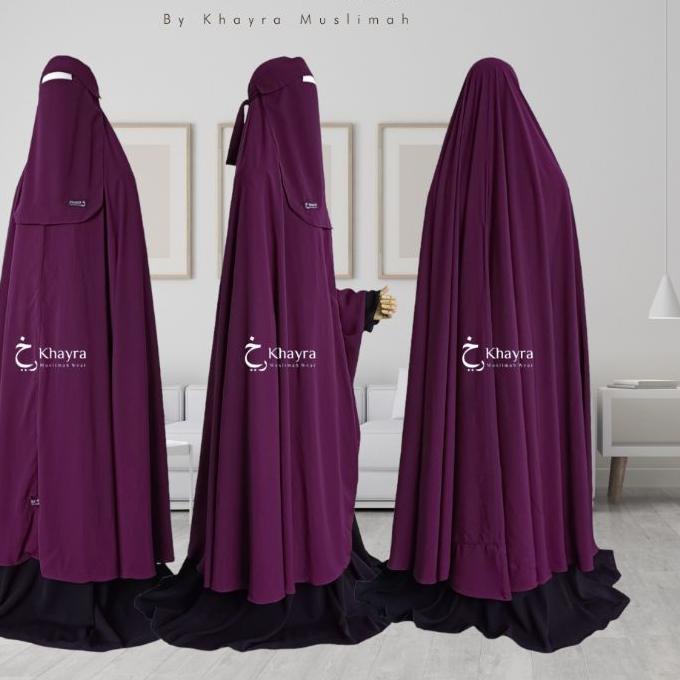 ➬ KHIMAR POLOS BASIC NONPAD BY KHAYRA MUSLIMAH ◙