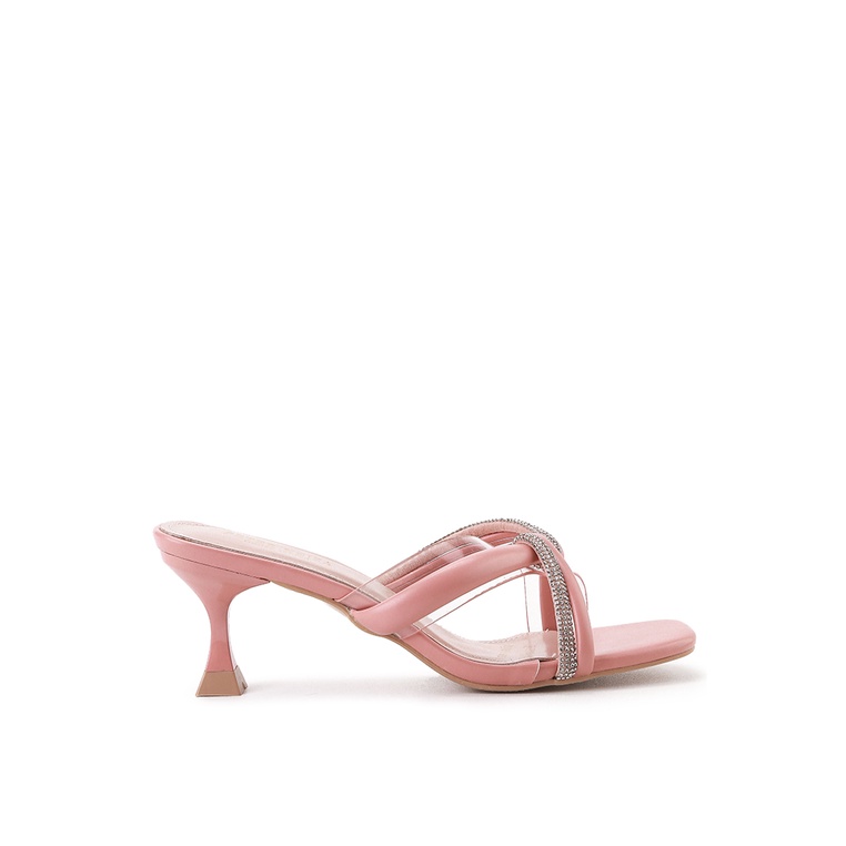Sepatu Heels Peter Keiza Original dengan aksen embellished strap untuk classy party look Santai Aest
