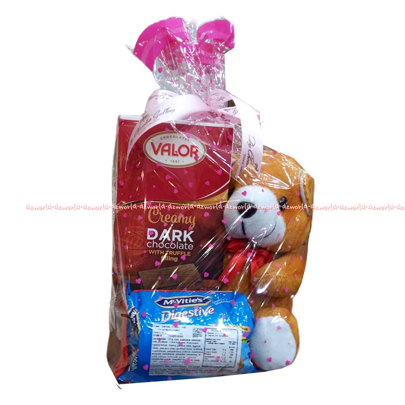 Valor Creamy Dark Chocolate With Bear Valentine Days My Vities Digestive Coklat Dengan Boneka Teddy Bear Valentine Cokelat Dan Biskuit Vallor