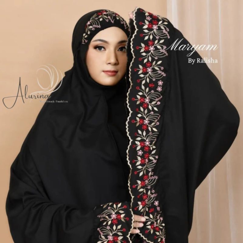 Mukena Dewasa Bordir Katun Premium Jumbo - MARYAM