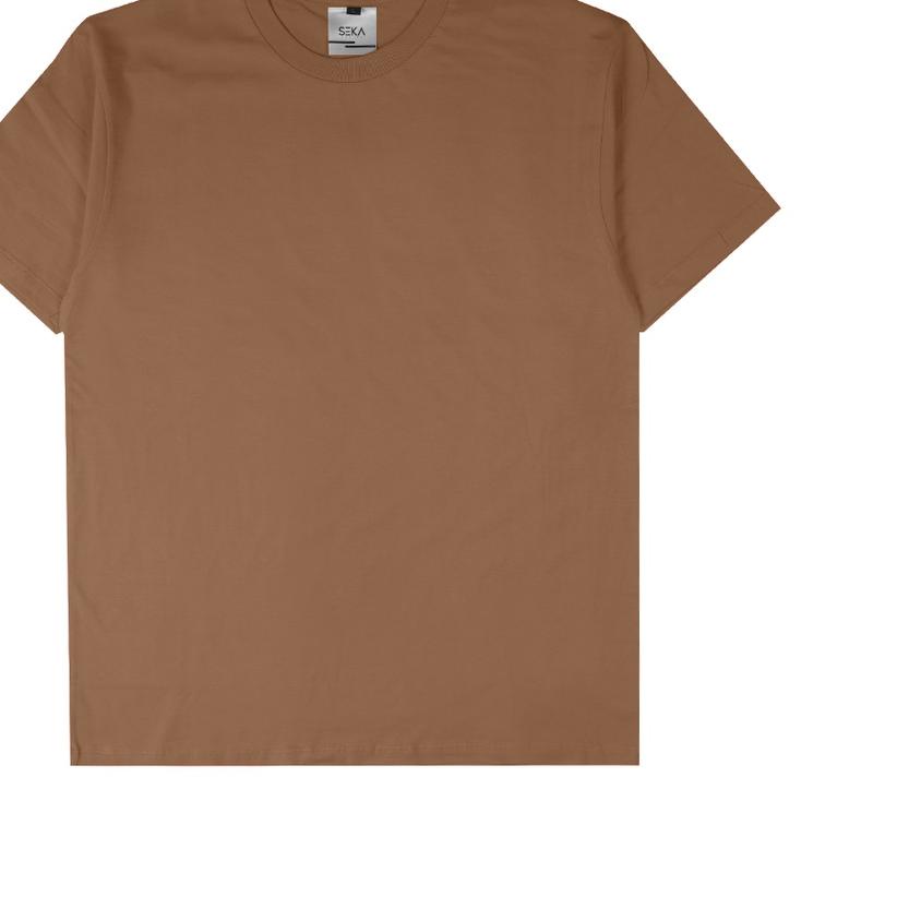 ✸ Seka Basics - Kaos Polos Brown (Almond Brown) 30s ▲