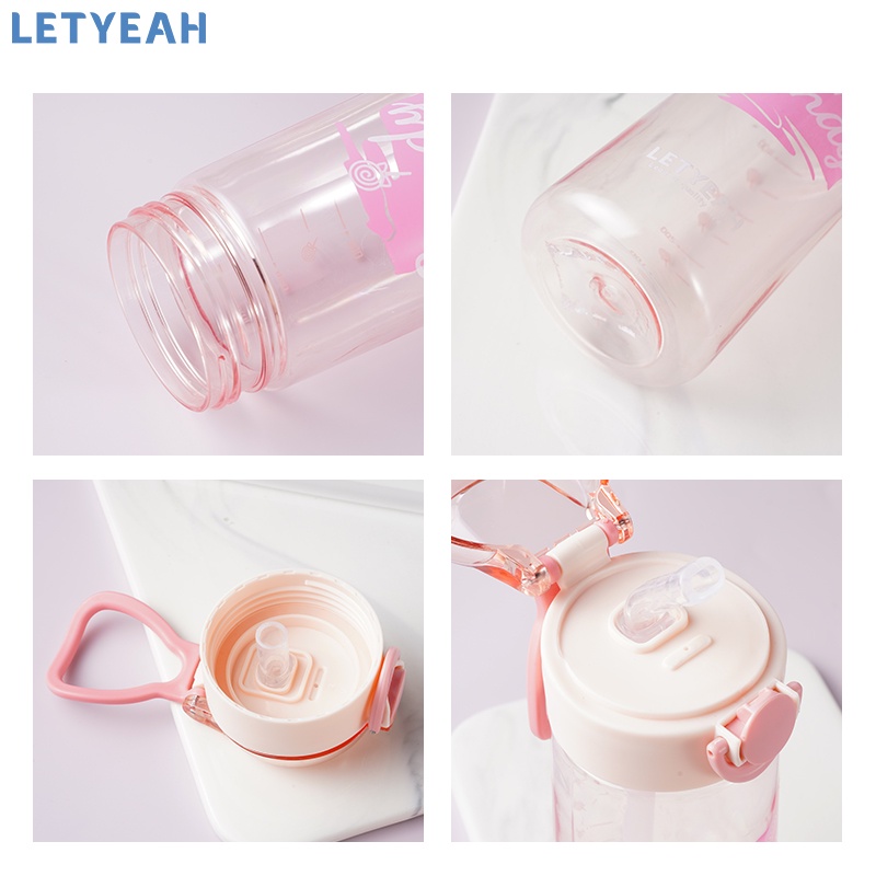 letyeah botol air minum lucu portable/570ml tempat air minum anak/ botol minum BPA free