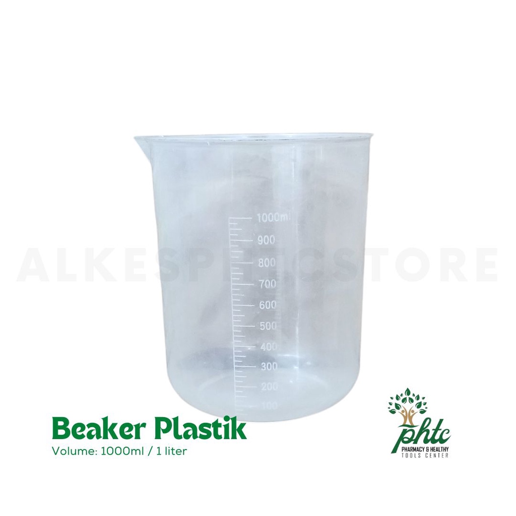 Beaker Plastik l Gelas Kimia Plastik 1000ml