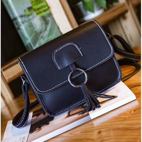 FYGALERY FYG1225 Tas Selempang Wanita Sling Bag Polos Bahan PU Women Fashion Bag