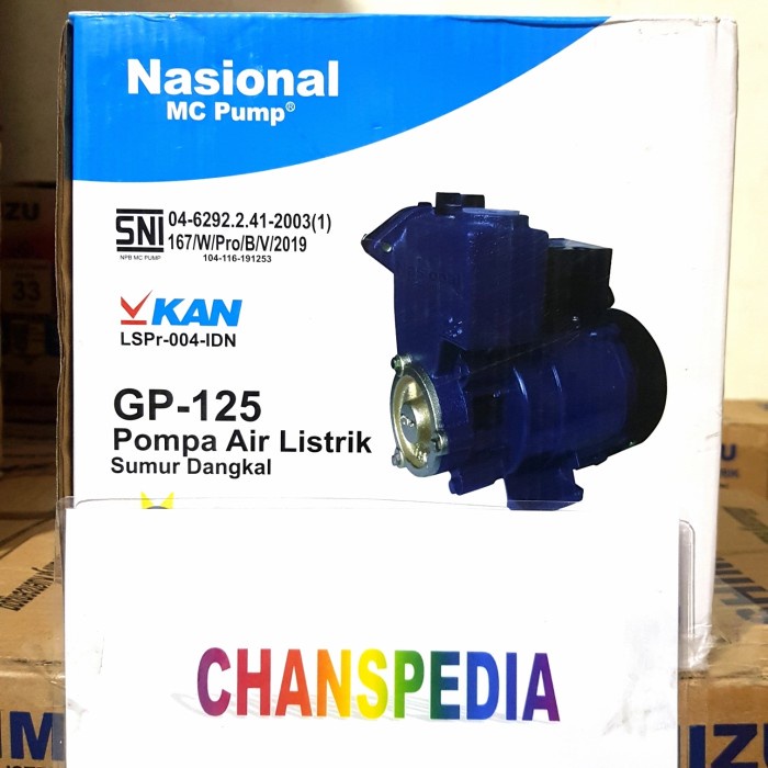 POMPA AIR NASIONAL MC GP - 125 (SUMUR DANGKAL)