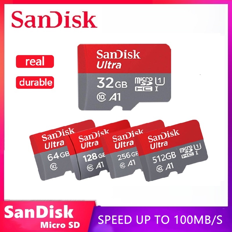 Kartu Memori Memory card 16GB/32GB/64GB/128GB/256GB/512GB Transfer Up to 80Mbps/100Mbps/160Mbps/170Mbps hp SD Memori Card (COD)