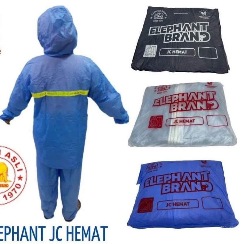 Jas Hujan Setelan Jaket Celana Hemat Gajah Elephant Brand