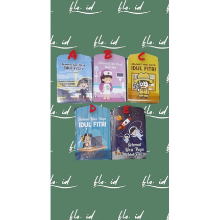 

Amplop Lebaran motif Profesi