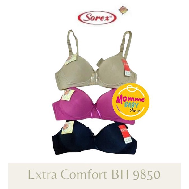 Sorex 9850 Bra Extra Comfort Busa Tanpa Kawat Kait 2 Setara Cup B Premium