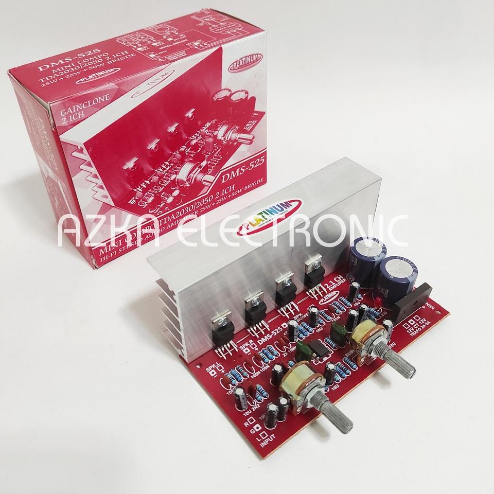 ❃ Kit Power Amplifier Speaker Aktif 2.1 Channel TDA2030 DMS 525 ⅎ