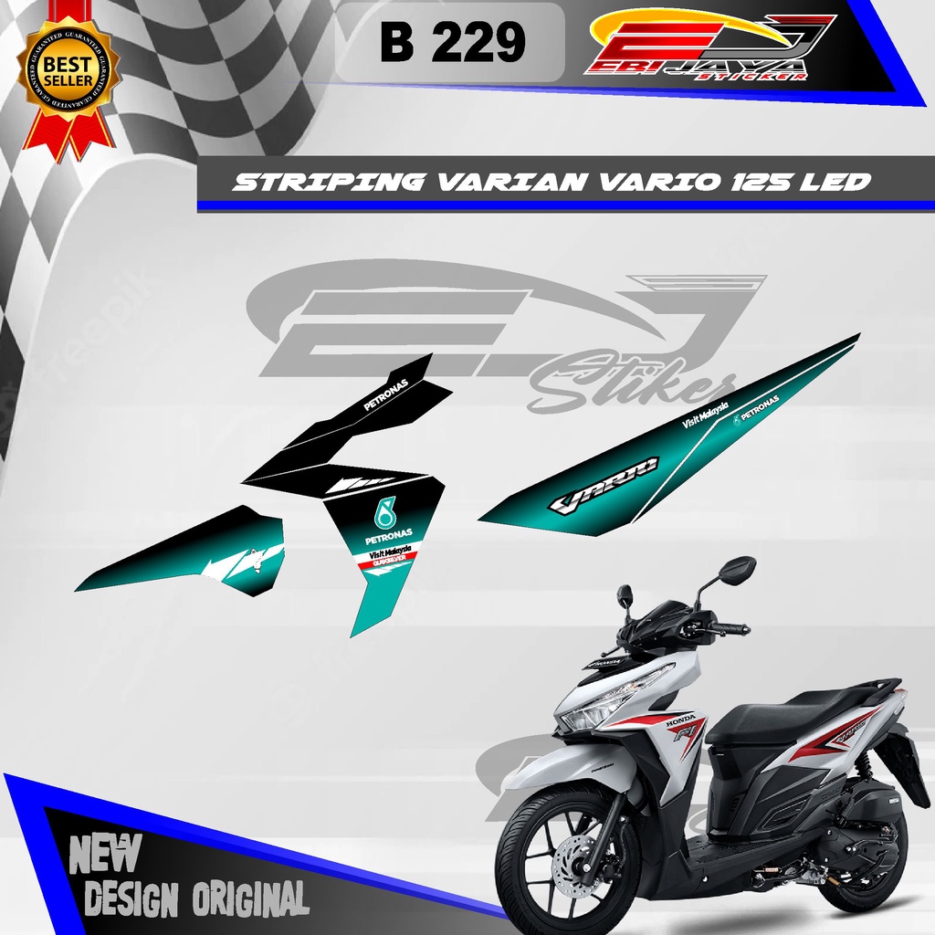 STIKER DECAL HONDA VARIO 125 LED PETRONAS SERIES / DECAL HONDA VARIO 125 LED PETRONAS / STIKER KERET