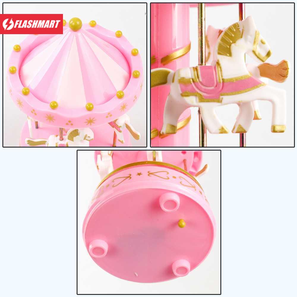 Flashmart Kotak Musik Merry Go Round Musical Box Carousel - HD-YYH