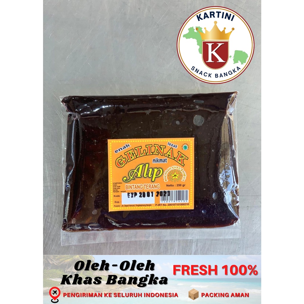 

Gelinak Alip 250gr Khas Bangka