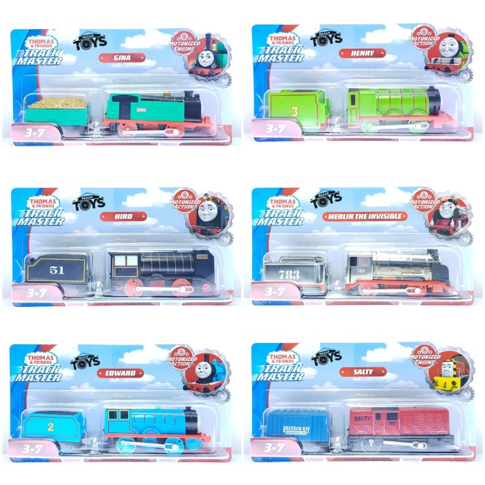 Thomas & Friends Trackmaster Motorized Engine Gina Hiro Salty Merlin #Original