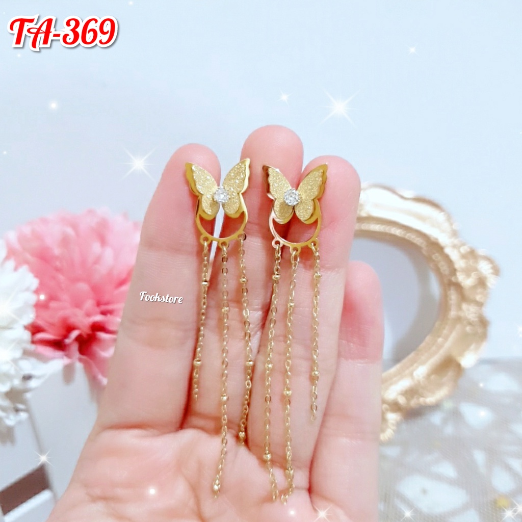 ANTING TITANIUM STYLE WANITA KOREA ANTI KARAT/COD