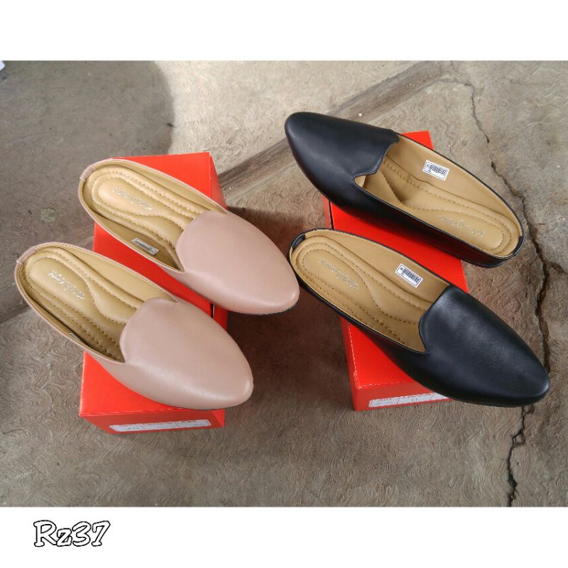 Borneo Sepatu Slip On Mules Wanita Keziaa Rz37 dan MS06