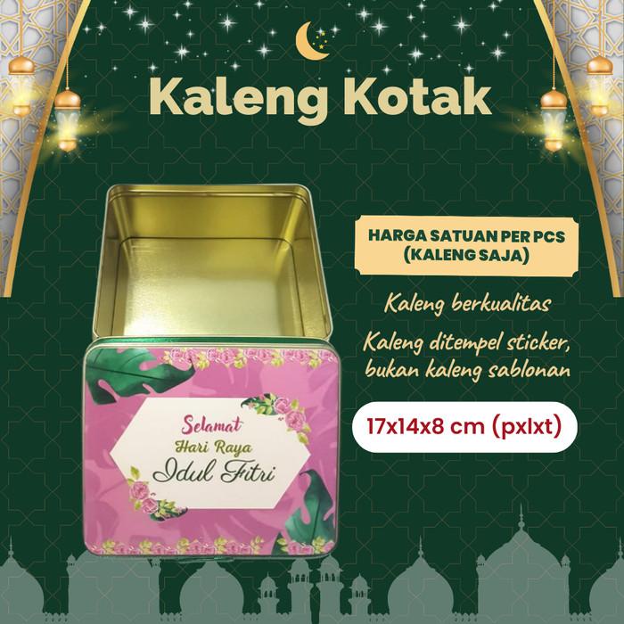 

Kotak Lebaran Toples Kaleng Idul Fitri 17X14X8Cm Pink Leaves Hapunni 028