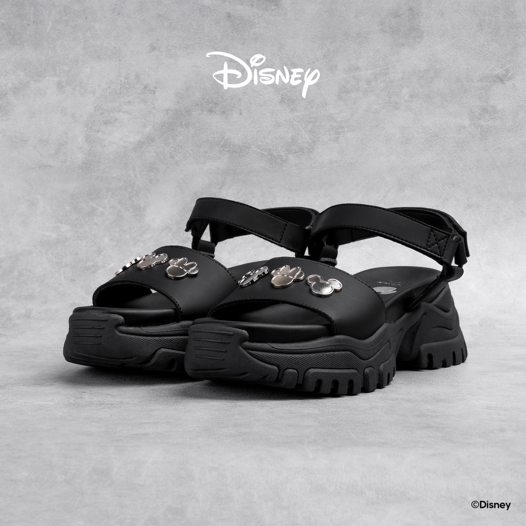 KRONIKEL DISNEY B&amp;W CHUNKY SANDALS BLACK