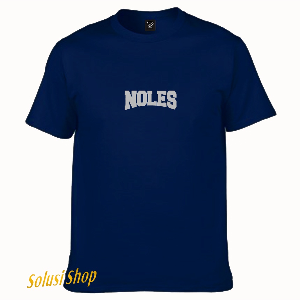 Solusishop T Shirt Pendek Noles Silver - Kaos Unisex Premium - T-Shirt Pria Wanita
