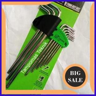 tools Kunci L Bintang set Tekiro 9 pcs Kunci L Tekiro Model Bintang 1F3BZ3
