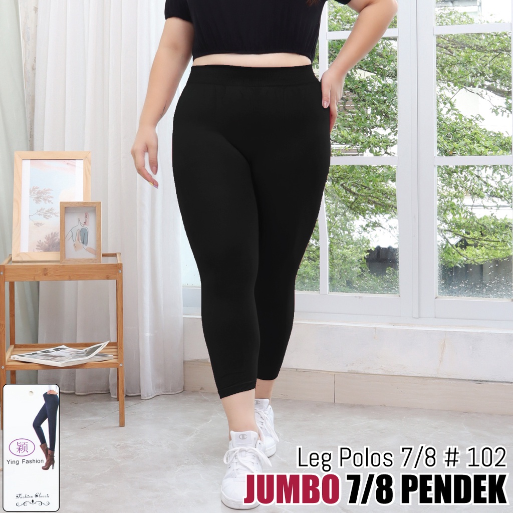 [GROSIR] Leg Polos Jumbo Pendek #102 / legging polos pendek jumbo / legging jumbo wanita