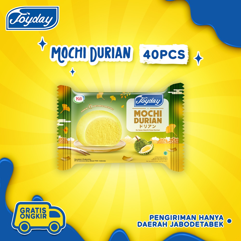 Jual Joyday Ice Cream Mochi Durian Isi Pcs Eskrim Mochi Shopee