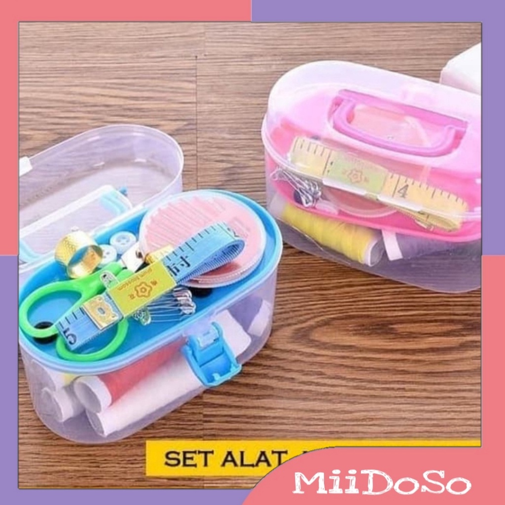 Alat Jahit Kotak Set Lengkap/Sewing Kit Box/Set alat jahit lengkap