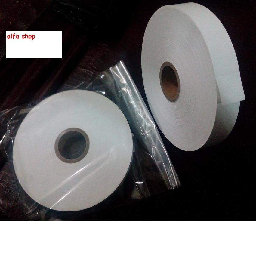 ➨ Pita Laundry roll kain kertas 1" inch (25 mm) penanda (marker) tag gun / pita label merek di baju 