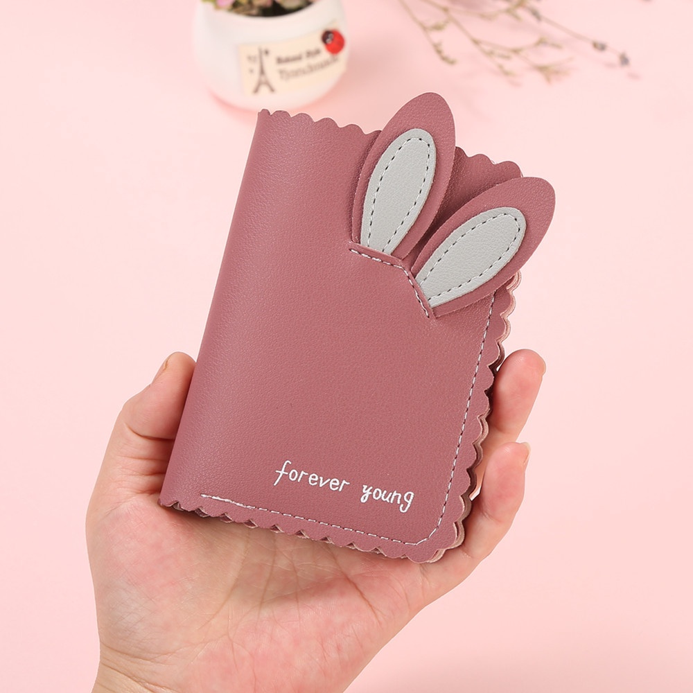 ♥DPS829♥D18 COD Dompet Renda Mini Dompet Wanita Impor Lucu Kuping Kelinci Dompet Wanita Kecil Yang Lucu Dompet Mini Impor Berkualitas Tinggi Dompet Cewek Kekinian