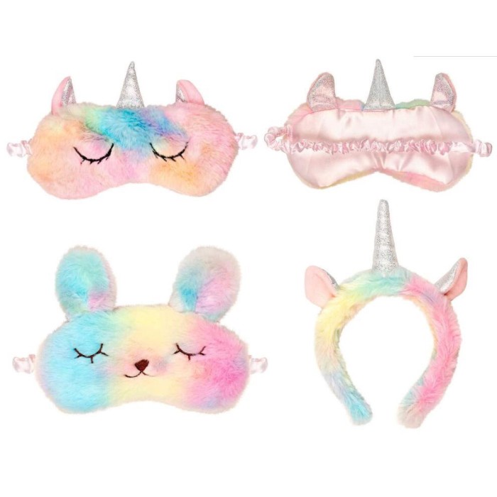 Bantal Leher VGS58 - Penutup Mata Unicorn Bunny Catty untuk tidur Tutup Mata Untuk(O0O2) Bantal Lehe