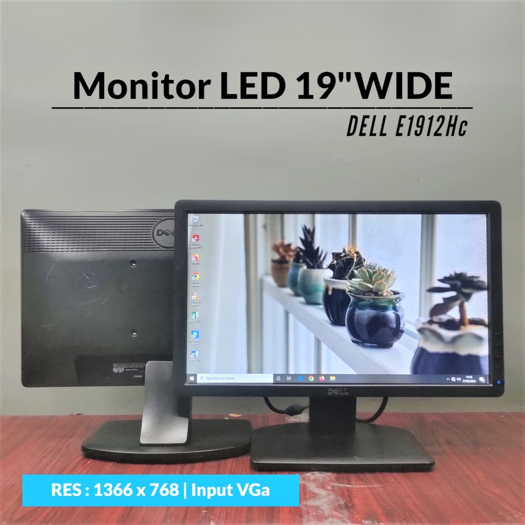 LED LCD Monitor 22 20 19 Inchi Murah Normal Mulus Berkualitas Bergaransi