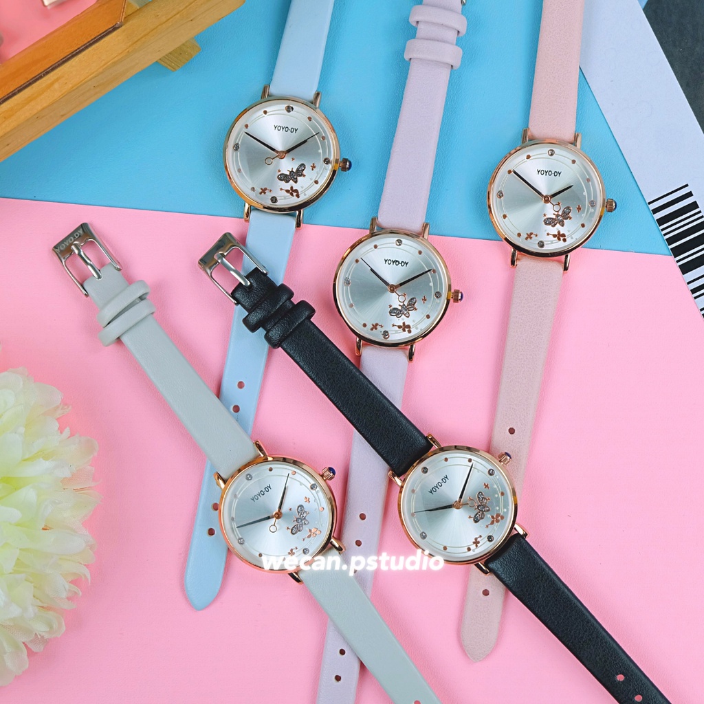 F86 JAM TANGAN WANITA HANA FASHION MEWAH ELEGAN ANTI AIR ASLI KECIL IMUT MURAH MERIAH IMPORT