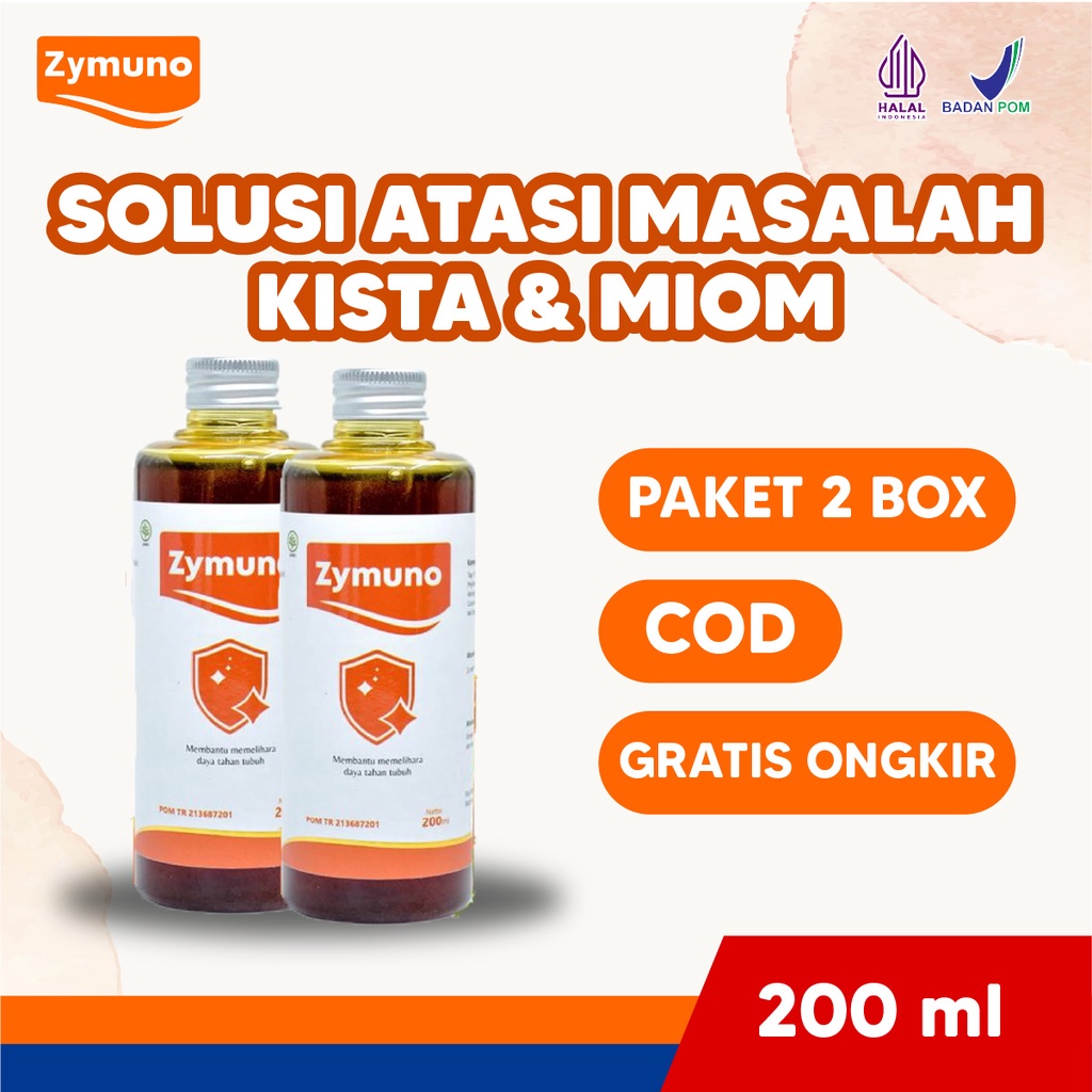 Zymuno Original Paket 2 Botol Atasi Kanker Tumor Miom Kista Benjolan Jaga Imun Imunitas Tubuh