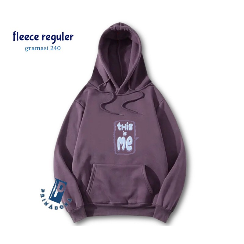 This Is Me Hoodie Wanita Simple Bahan Fleece L XL XXL