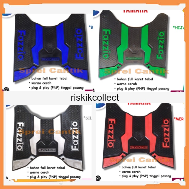 Karpet Alas Pijakan Kaki Variasi Motor Yamaha Fazzio