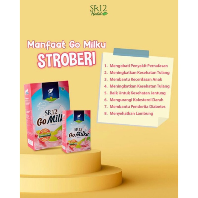 

SUSU GOMILKU SR12 HERBAL RASA STRAWBERRY 600 g