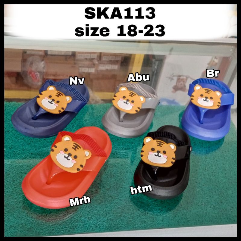 Sandal karet macan sendal jepit anak morego 2238 (18-23) ska113