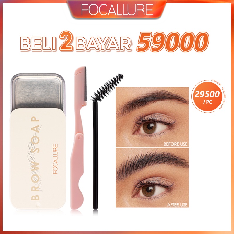Focallure 3D Eyebrow Soap  Eyebrow Gel warna Transparan Waterproof Long-Lasting FA182