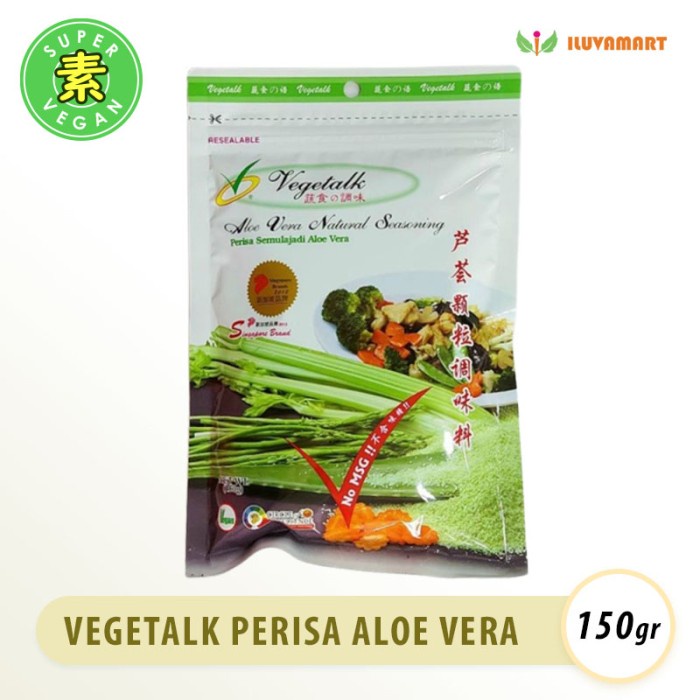 

Vegetalk ALOE VERA NATURAL SEASONING 150gr Bumbu Kaldu Aloe Vera Vege