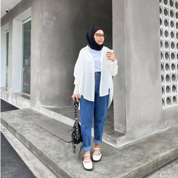 ADEEVA Basic Kemeja Oversize Jumbo