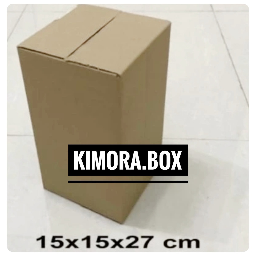 

Kardus box 15x15x27 cm karton packing polos baru ST