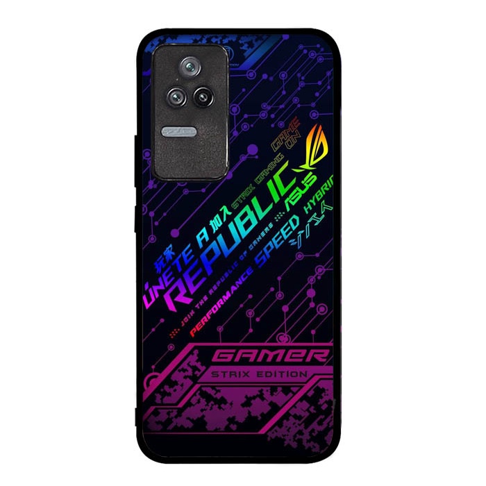 Casing Case Poco F4 F3 F2 F1 M5 M4 M3 X3 C40 Pro 5G Xiaomi Pocophone Republic Of Gaming AE0536 Custo