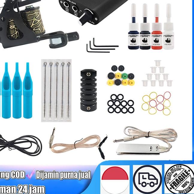♚ peralatan tato mesin tato mesin tato starter kit kit tato untuk pemula tato bordir kit mesin tatom