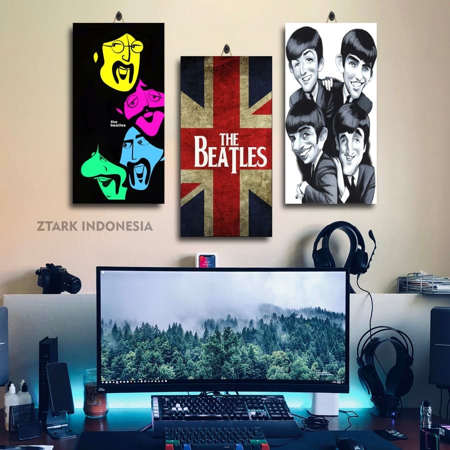 POSTER KAYU GAMBAR FOTO BAND THE BEATLES 15X30 JQVJJ|ZFKFA| HIASAN RUANG BAND PHOTO FOTO OF THE BEAT