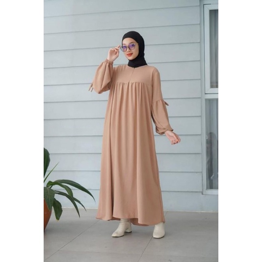 Model Gamis Terbaru 2023 Hitam Polos Simpel Modern Remaja Dress Eticha Wanita Muslim Pesta Elegan Mewah Kekinian Shopee